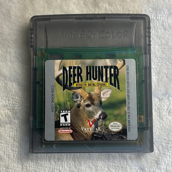 Nintendo Gameboy  Color Deer Hunter Cartridge - Black - Picture 1 of 2